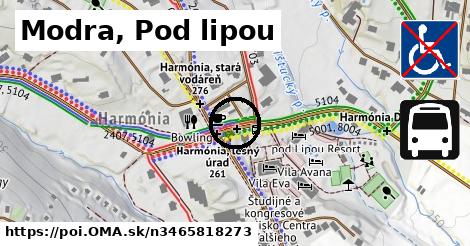 Modra, Pod lipou