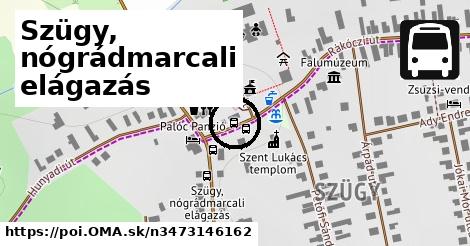 Szügy, nógrádmarcali elágazás