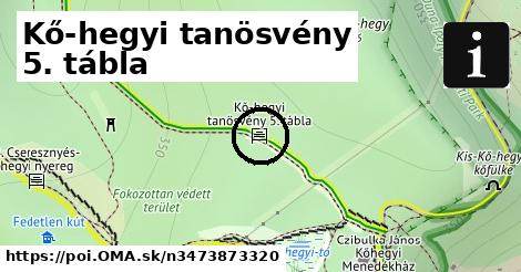 Kő-hegyi tanösvény 5. tábla