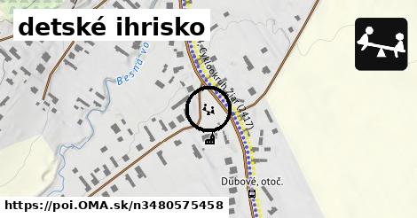 detské ihrisko