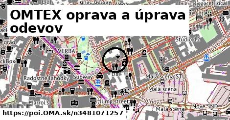 OMTEX oprava a úprava odevov