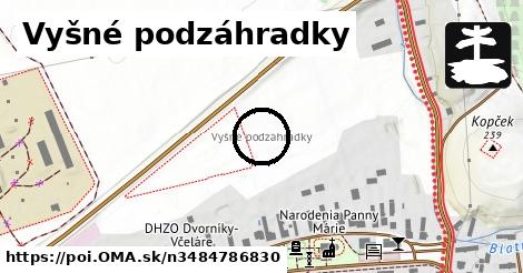 Vyšné podzáhradky