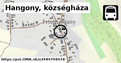 Hangony, községháza