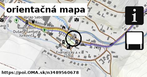 orientačná mapa