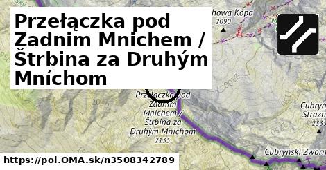 Przełączka pod Zadnim Mnichem / Štrbina za Druhým Mníchom