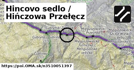 Hincovo sedlo / Hińczowa Przełęcz