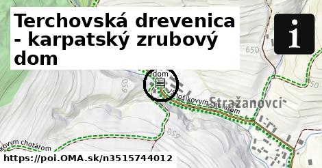 Terchovská drevenica - karpatský zrubový dom