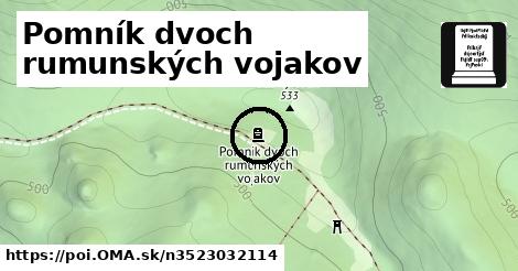 Pomník dvoch rumunských vojakov