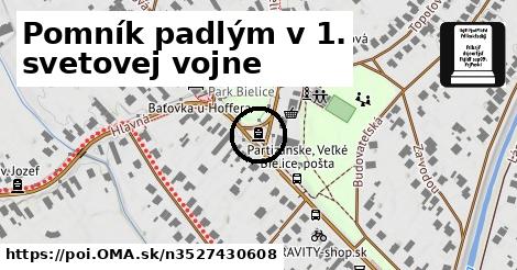 Pomník padlým v 1. svetovej vojne