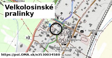 Velkolosinské pralinky