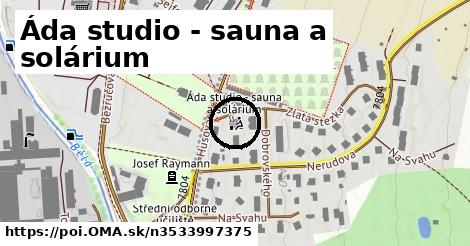 Áda studio - sauna a solárium