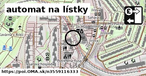 automat na lístky