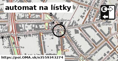 automat na lístky