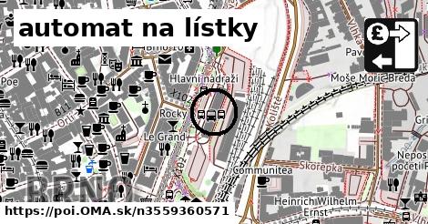 automat na lístky