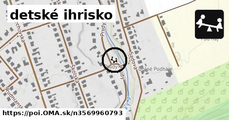 detské ihrisko