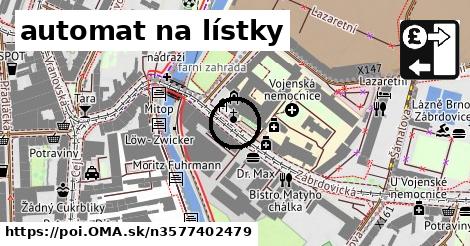 automat na lístky