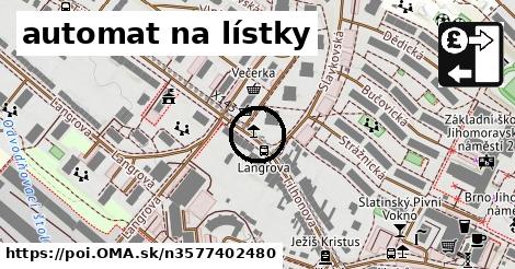 automat na lístky