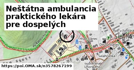 Neštátna ambulancia praktického lekára pre dospelých