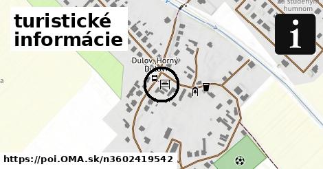 turistické informácie