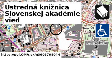 Ústredná knižnica Slovenskej akadémie vied