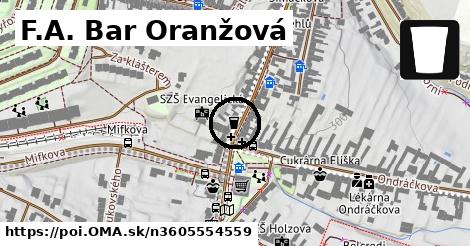 F.A. Bar Oranžová