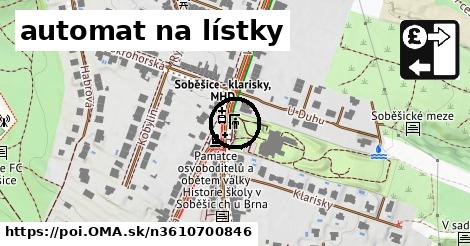 automat na lístky