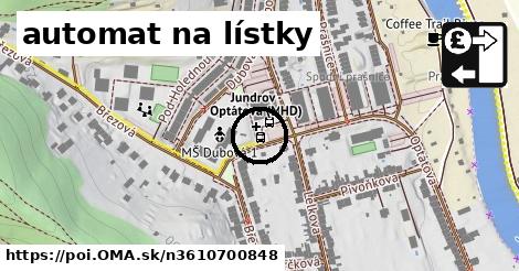 automat na lístky