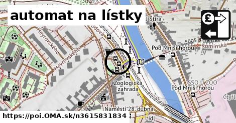 automat na lístky