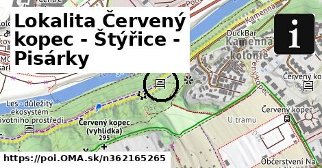 Lokalita Červený kopec - Štýřice - Pisárky