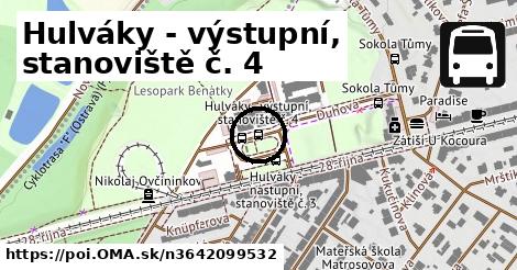 Hulváky - výstupní, stanoviště č. 4