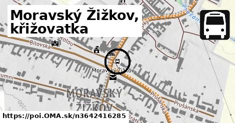 Moravský Žižkov, křižovatka