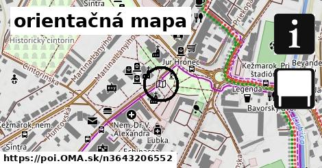 orientačná mapa