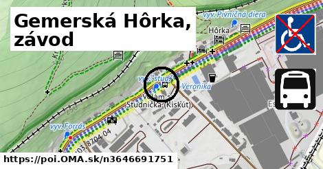 Gemerská Hôrka, závod