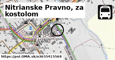 Nitrianske Pravno, za kostolom