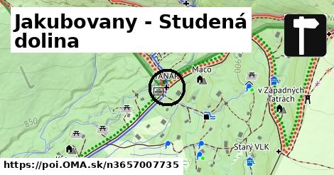 Jakubovany - Studená dolina