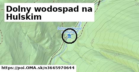 Dolny wodospad na Hulskim