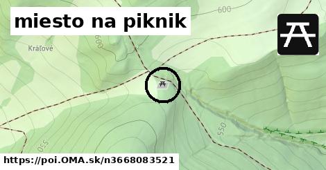 miesto na piknik