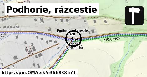 Podhorie, rázcestie