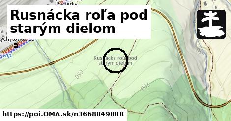 Rusnácka roľa pod starým dielom