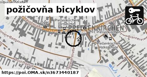 požičovňa bicyklov