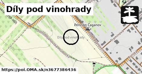 Díly pod vinohrady