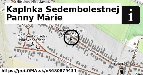 Kaplnka Sedembolestnej Panny Márie