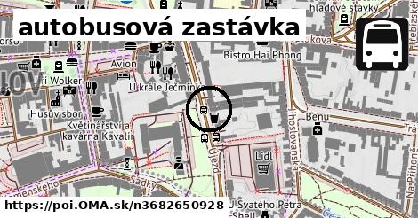 autobusová zastávka