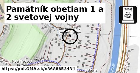 Pamätník obetiam 1 a 2 svetovej vojny