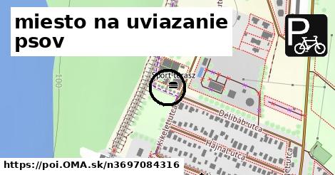 miesto na uviazanie psov