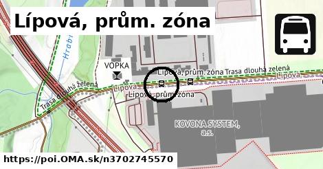 Lípová, prům. zóna