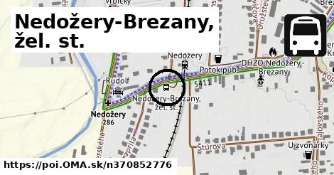 Nedožery-Brezany, žel. st.