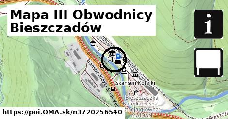 Mapa III Obwodnicy Bieszczadów