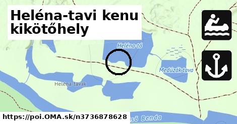 Heléna-tavi kenu kikötőhely