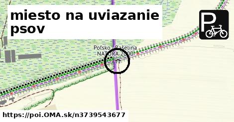 miesto na uviazanie psov